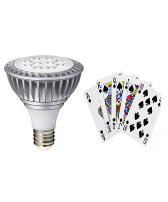 LED Light playing Card Device